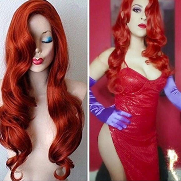 🧟‍♀️ Jessica Rabbit Red Halloween dressup Wig NWT - Picture 6 of 7